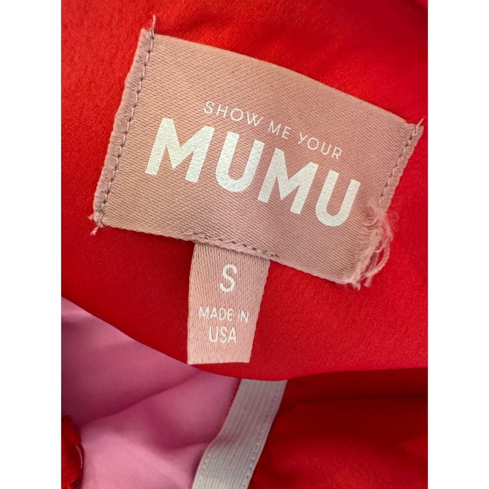 Show me your mumu pink red dress size small EUC - Picture 4 of 9
